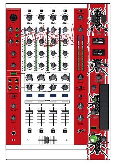 Denon DJ X 1800 Skin Thudrumble